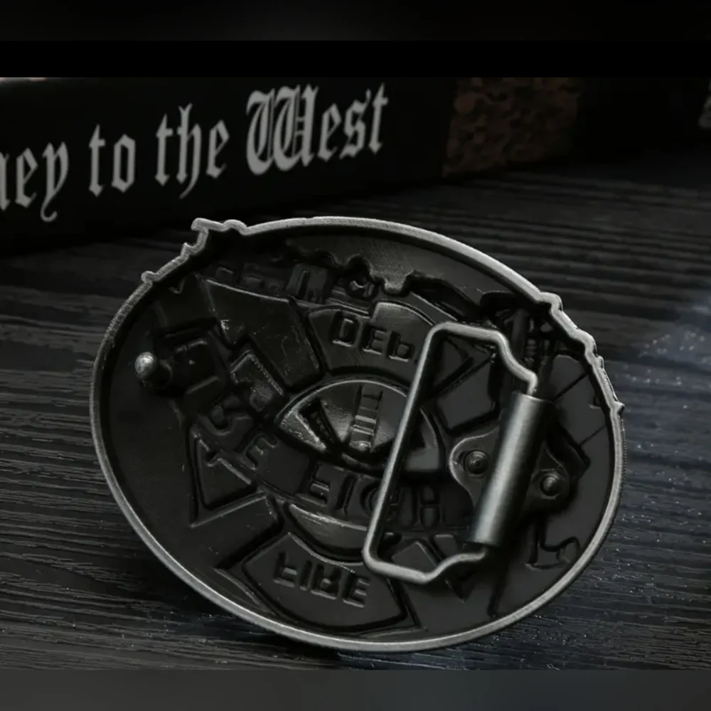 Firefighter Belt Buckle | Fire Dept Maltese Cross | Fire Truck & Gear, T3MISB3C